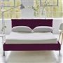 Pillow Low Bed - Double - Cassia Fuchsia - Metal Leg