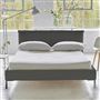 Pillow Low Bed - Double - Rothesay Zinc - Metal Leg