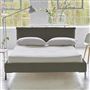 Pillow Low Bed - Double - Rothesay Pumice - Metal Leg