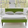 Pillow Low Bed - Double - Brera Lino Leaf - Walnut Leg