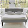 Pillow Low Bed - Double - Cassia Zinc - Walnut Leg