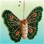 Green Butterfly Christmas Decoration