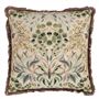 Ikebana Damask Cameo Cushion - Reverse