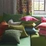 Brera Lino Cerise & Grass Linen Cushion