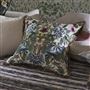 Ikebana Damask Cameo Decorative Pillow