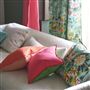 Coussin Brera Lino Cerise & Grass 