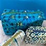 Shibori Cobalt Large Washbag