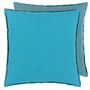 Brera Lino Indian Ocean & Teal Cushion