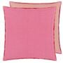 Brera Lino Hibiscus & Peach Cushion