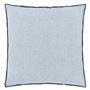 Brera Lino Midnight & Chambray Cushion - Reverse