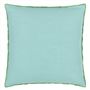 Brera Lino Emerald & Capri Cushion - Reverse