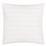 White Embroidered Cushion Emerald