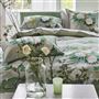 Linge de Lit Fleur Orientale Celadon 