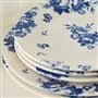 Indigo Vintage Flowers Salad Plate