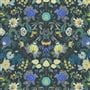 brocart decoratif velours - indigo