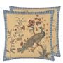 Peacock Toile Sepia Cushion