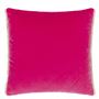 Varese Scarlet & Bright Fuchsia Cushion - Reverse