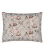 Vintage Floral Linen Cushion - Reverse