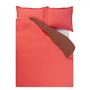 Biella Coral & Rosewood Pure Linen Bed Linen