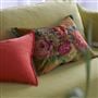 Fleurs D Artistes Velours Terracotta Velvet Cushion