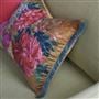 Fleurs D Artistes Velours Terracotta Velvet Cushion