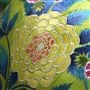Brocart Decoratif Lime Embroidered Cotton Cushion