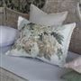 Fleurs D Artistes Sepia Cotton Cushion