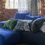 Brocart Decoratif Velours Indigo Decorative Pillow