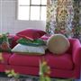 Varese Scarlet & Bright Fuchsia Velvet Cushion