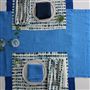 Lario Delft Linen Table Cloth, Runner, Placemats & Napkins 