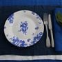 Indigo Vintage Flowers Salad Plate