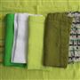 Lario Moss Linen Table Cloth, Runner, Placemats & Napkins 