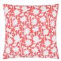 Geranium Block Printed Cushion - Reverse