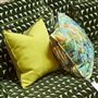 Brera Lino Lime & Moss Linen Decorative Pillow