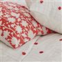 Geranium Tufted Cotton Cushion