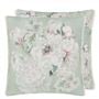 Fleur Blanche Eau de Nil Cushion