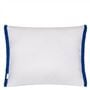 Isabella Embroidered Cobalt Cushion - Reverse