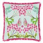 Eleonora Embroidered Alchemilla Cushion - Reverse