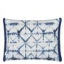 Pompano Indigo Outdoor Cushion - Reverse