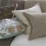 Isabella Cameo Embroidered Linen Cushion
