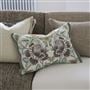 Isabella Embroidered Cameo Linen Decorative Pillow