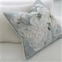 Fleur Blanche Platinum Cotton Decorative Pillow