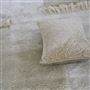 Cartouche Linen Velvet Decorative Pillow