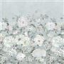 Fleur Blanche Platinum Shower Curtain