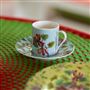 Ikebana Damask Espresso Cup & Saucer 