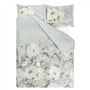 Fleur Blanche Platinum Queen Duvet Cover