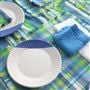 Madrasi Cobalt Cotton Runner, Placemats & Napkins