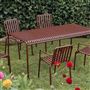 HAY Palissade Red Dining Table