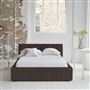 Modena Bed -Single - Cassia Velvet - Moleskin