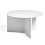 HAY Slit Round Low Large White Table